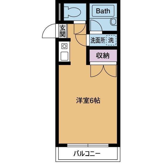 リバータウン松枝(ワンルーム/3階)の間取り写真