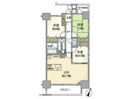 ベレッサ高尾ステーションビュー(3LDK/3階)の間取り写真