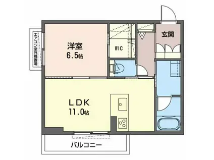 SHA MAISON LUNA(1LDK/3階)の間取り写真