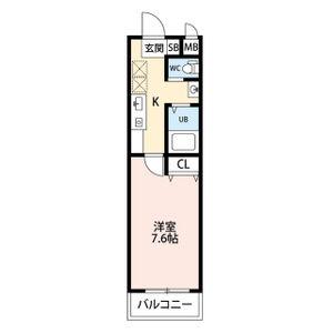 A・CITY守山元郷(1K/3階)の間取り写真