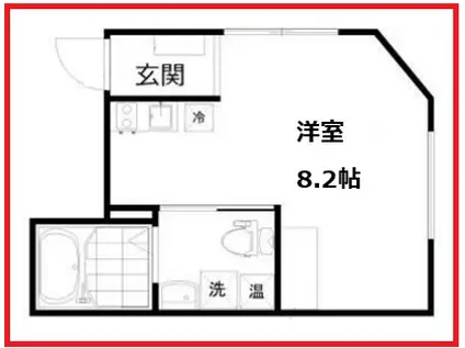 ミトス マチヤ(ワンルーム/1階)の間取り写真