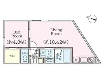RARE代々木 レアヨヨギ(1LDK/2階)の間取り写真