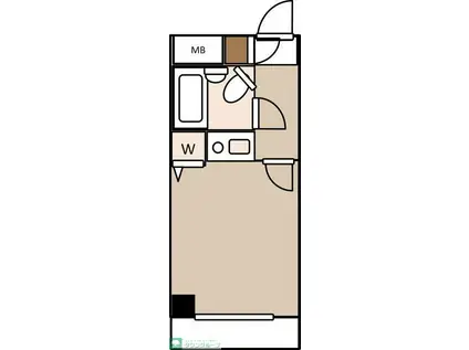 ライオンズマンション北綾瀬第二(ワンルーム/2階)の間取り写真