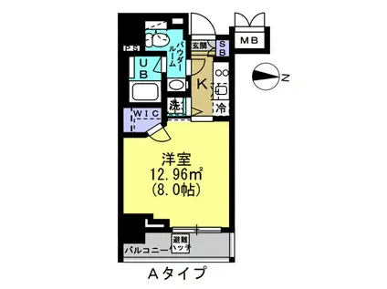 ルーラル二十四番館(1K/6階)の間取り写真