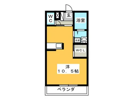 ビエナ タカハシ(ワンルーム/1階)の間取り写真