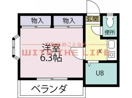 カーサ・カリン(1K/1階)の間取り写真