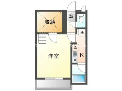 セザンヌ飯村 B(ワンルーム/1階)の間取り写真