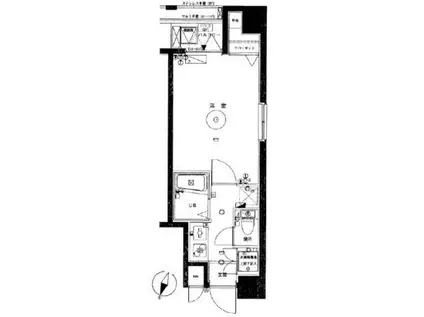 LE-LION両国(1K/6階)の間取り写真