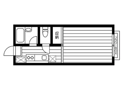 SKハイム(1K/1階)の間取り写真
