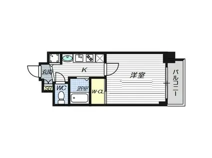 CITA VISTA神戸下山手通(1K/10階)の間取り写真