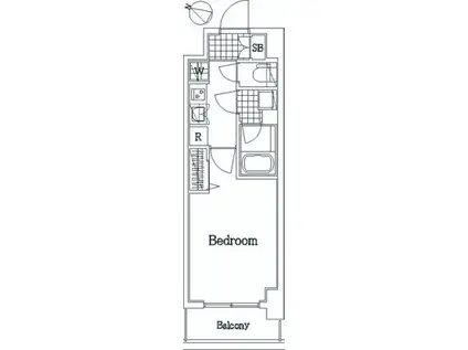 ザ・レジデンス・オブ・トーキョーH20イーストタワー(1K/3階)の間取り写真