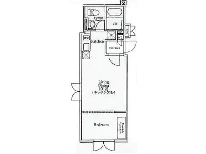 ALERO KAMIOCHIAI(1LDK/4階)の間取り写真