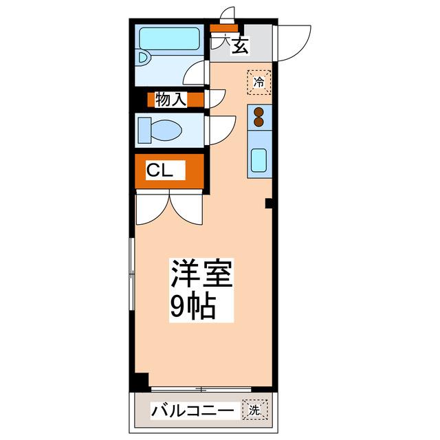 DO大江(ワンルーム/2階)の間取り写真