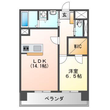 ヴェヌスタ藤井寺(1LDK/8階)の間取り写真