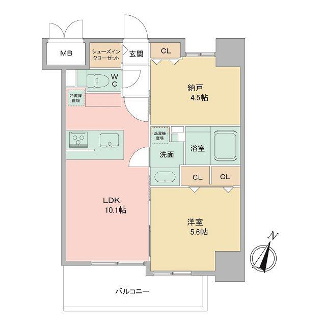 LOUIS RESIDENCE弁天町(1SLDK/9階)の間取り写真