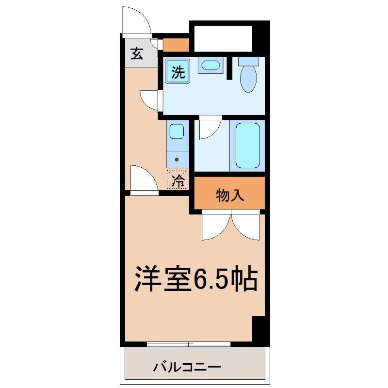 クリスタルプラザ(1K/3階)の間取り写真