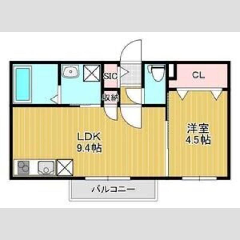 THE RESIDENCE 南平岸(1LDK/5階)の間取り写真