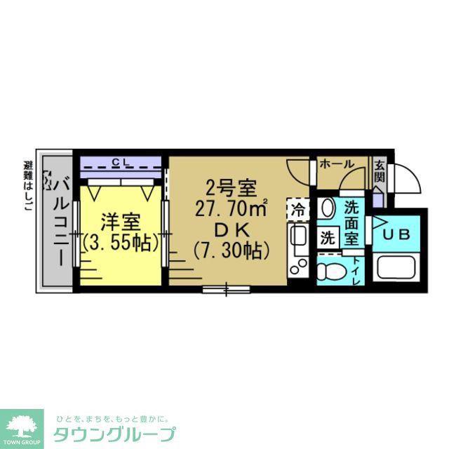 サーフライフ(1DK/1階)の間取り写真