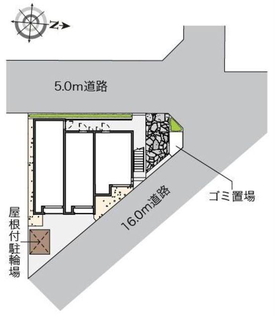 クレイノプランロード春江(1K/2階)の間取り写真
