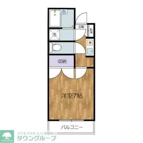 ロジェ高井戸弐番館(1K/2階)の間取り写真