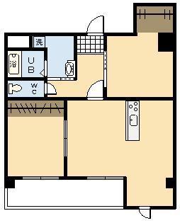 KO OLINA SHIOMI(2LDK/3階)の間取り写真
