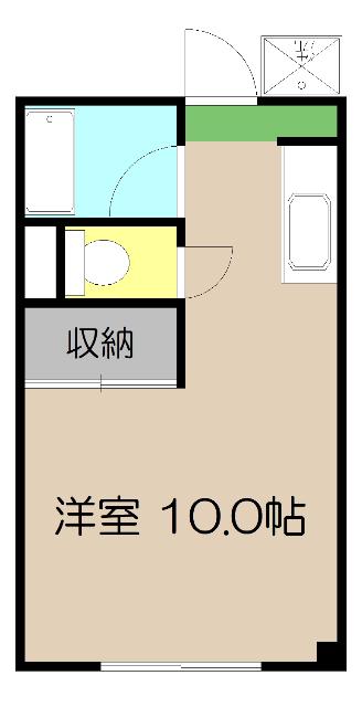 ヴィンテージMS(ワンルーム/1階)の間取り写真