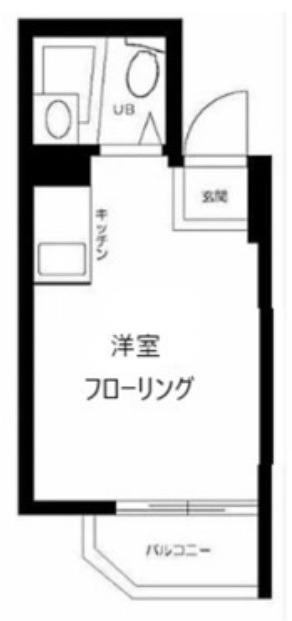 日興パレセゾン中野(ワンルーム/2階)の間取り写真