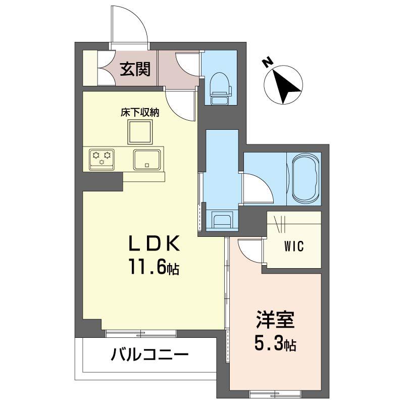 ソノルム(1LDK/1階)の間取り写真