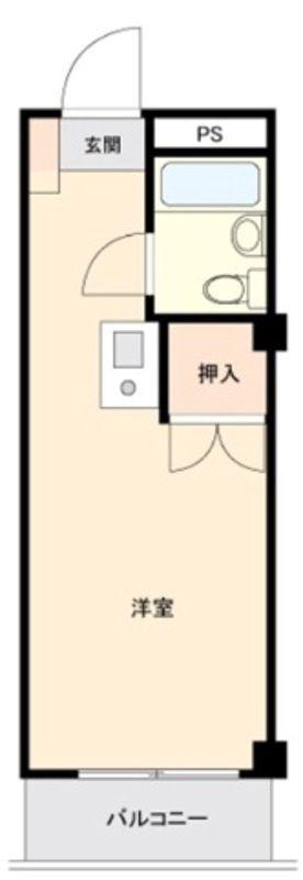 サンアベニュー小手指南(ワンルーム/1階)の間取り写真