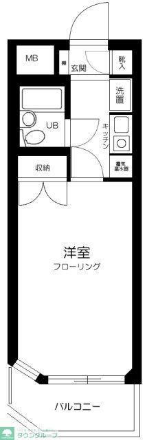 パールマンション白山(1K/5階)の間取り写真