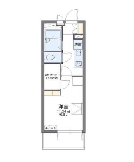 レオパレスダイチA(1K/4階)の間取り写真