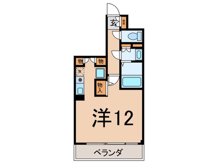 ナイスアーバン反町公園壱番館(ワンルーム/4階)の間取り写真