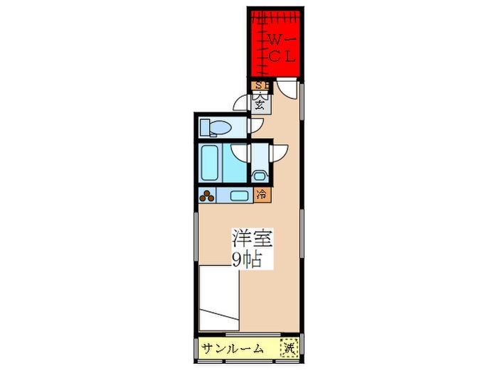 ADビルディング(ワンルーム/4階)の間取り写真
