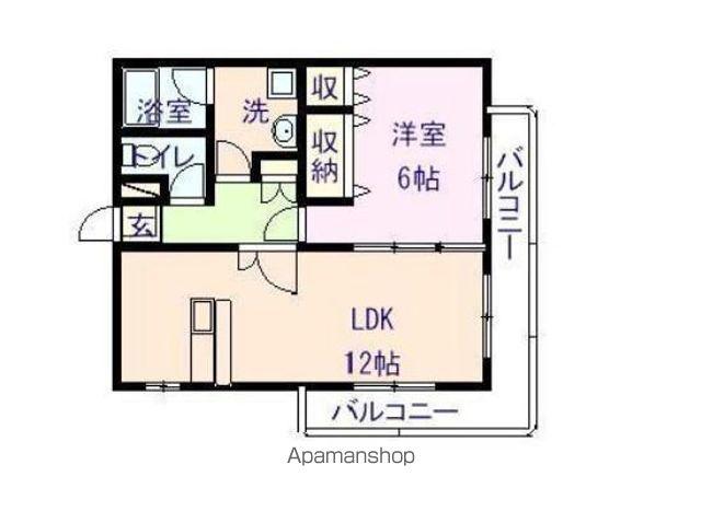 TPCマンションII(1LDK/3階)の間取り写真