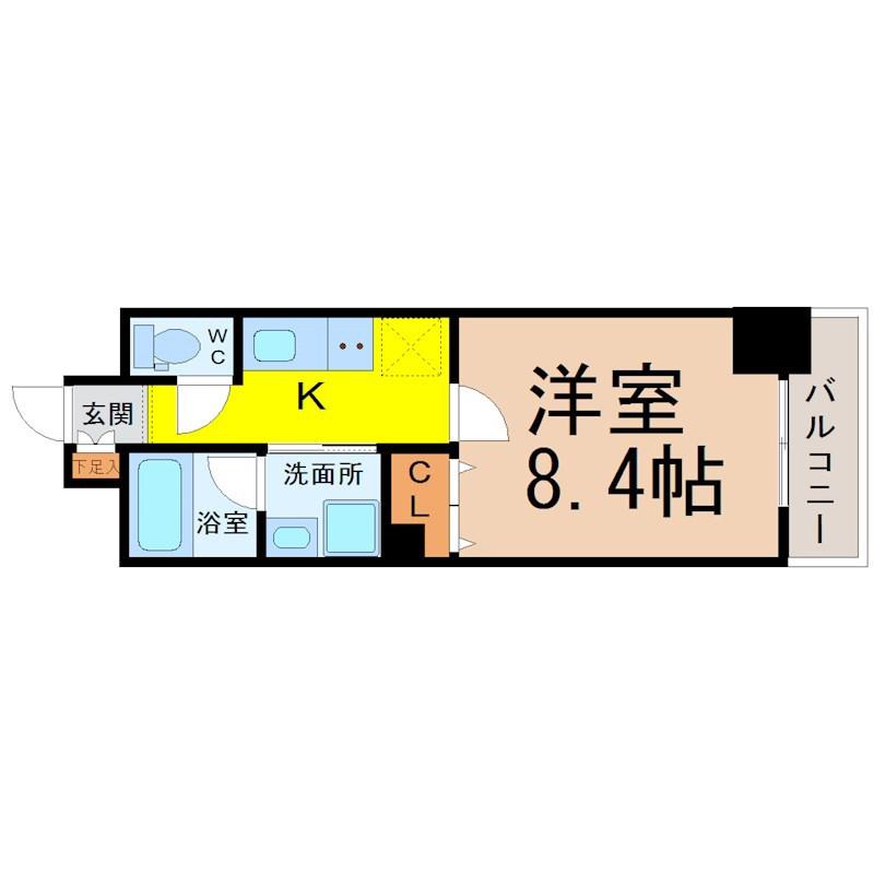 RIDGE大曾根(1K/2階)の間取り写真