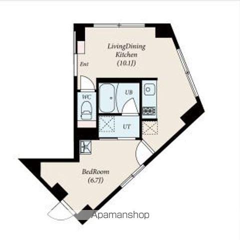 FABRIC東長崎RESIDENCE(1LDK/6階)の間取り写真