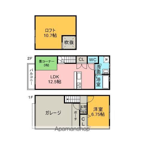 OPUS(2LDK/1階)の間取り写真