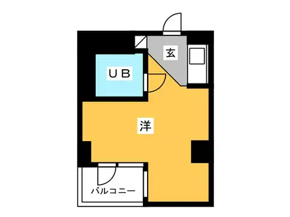 クラッシー久米川(ワンルーム/4階)の間取り写真