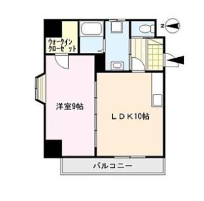 コア・フォレスタ(1LDK/3階)の間取り写真