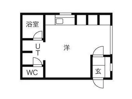 フォルミカ(ワンルーム/2階)の間取り写真