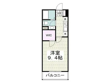 オクト鵠沼海岸(1K/1階)の間取り写真