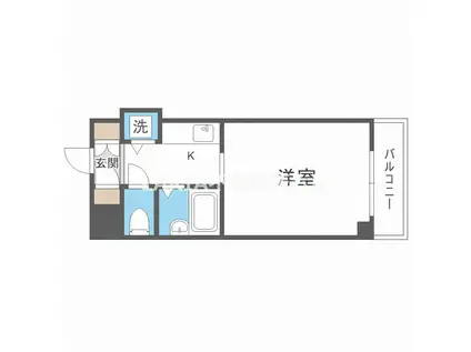 ハイツシグマII(1K/3階)の間取り写真