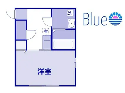 プレステージ保土ヶ谷(1K/1階)の間取り写真