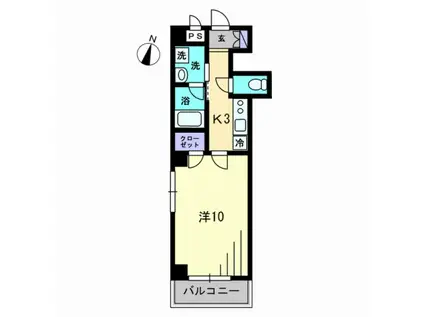 CLASS・Yクラス・ワイ(1K/7階)の間取り写真