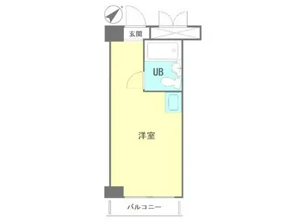 トップ・ルーム横浜(ワンルーム/5階)の間取り写真