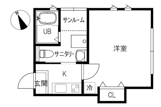 MARGO-8(1K/2階)の間取り写真