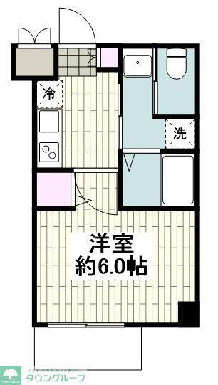 アールエス湘南平塚(1K/3階)の間取り写真