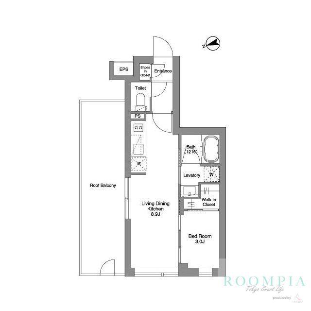 ORME COURT YOTSUYA(1LDK/4階)の間取り写真