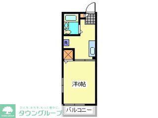 シティハイム・グローリアII(1K/2階)の間取り写真