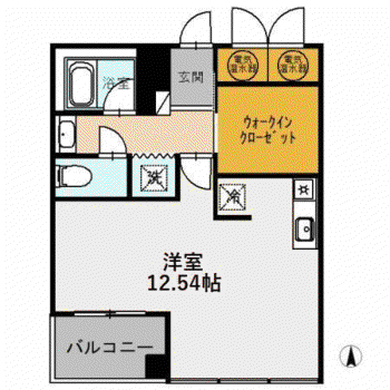 MASUMALL(ワンルーム/3階)の間取り写真